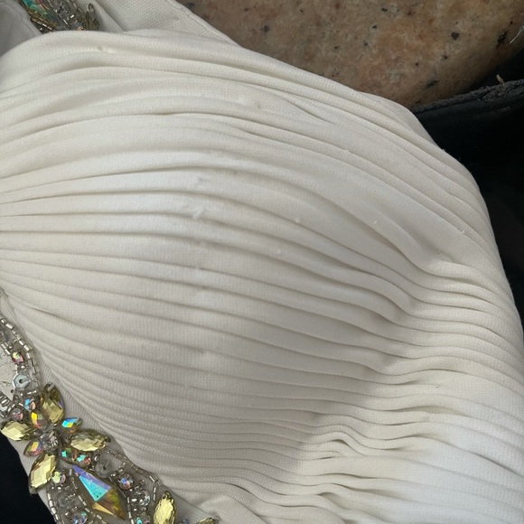 Jovani White Dress with Sequin - Picture 6 of 7